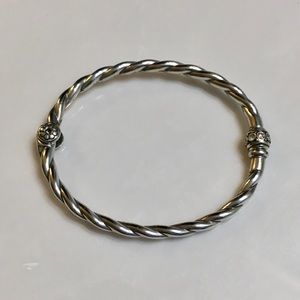 Brighton Shimmer Hinged Bangle Bracelet for Charms